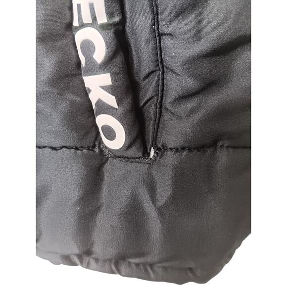 Marc Ecko Cut & Sew Black Quilted Puffer Vest Men’s Small S Zip Up Logo Pockets - Picture 7 of 16